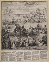 KG 15730
<br/>
'De ban en arrier-ban in zee by Vigos'
<br/>
<em>Hooghe, Romeyn de (1645-1708) - attr.</em>